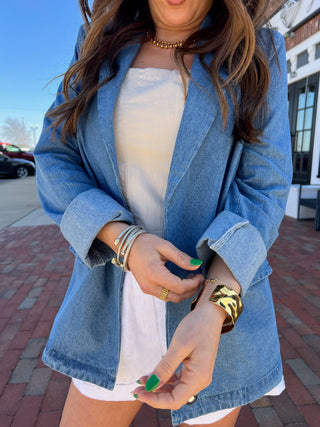 Steve Madden | Payton Blazer Chambray