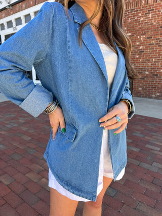 Steve Madden | Payton Blazer Chambray