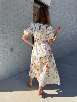 THML | Cottage Garden Midi Dress