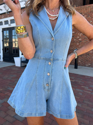 Kayleigh Denim Romper