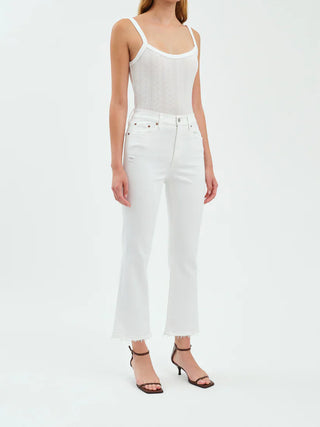 Daze Denim| Shy Girl Crop Flare Lamb Vintage