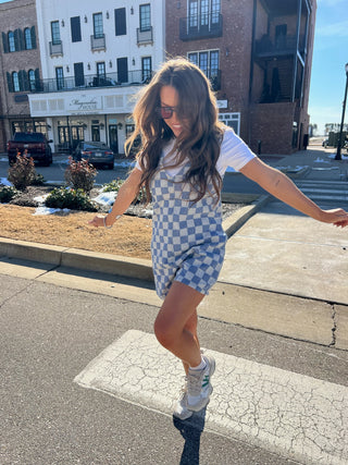 Checkered Love Romper