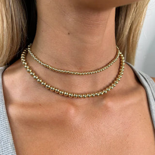 Sahira | Allison Beaded Choker Gold