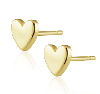 Sahira | Solid Heart Studs