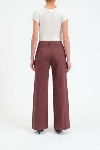 Daze | Trooper High Rise Wide Leg Brown Eyes