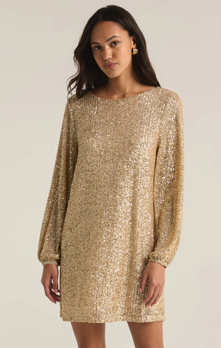 Z Supply | Andromeda Sequin Dress Champagne