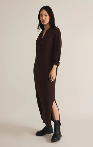 Z Supply | Savanna Sweater Dress Dark Chocolate