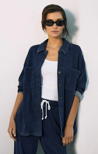 Z Supply | All Day Knit Denim Jacket Indigo