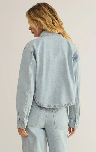 Z Supply | All Day Cropped Denim Jacket Faded Indigo