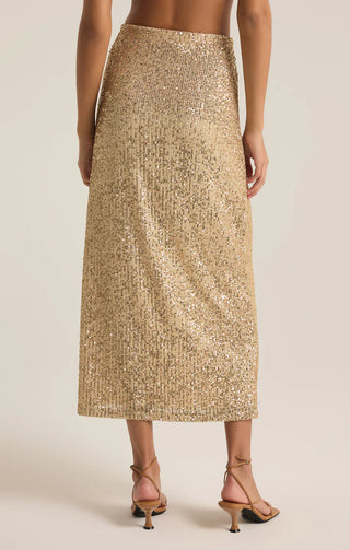 Z Supply | Saturn Sequin Skirt Champagne