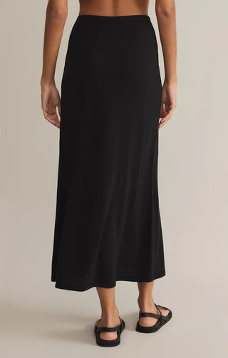 Z Supply | Delavine Textured Midi Skirt Black