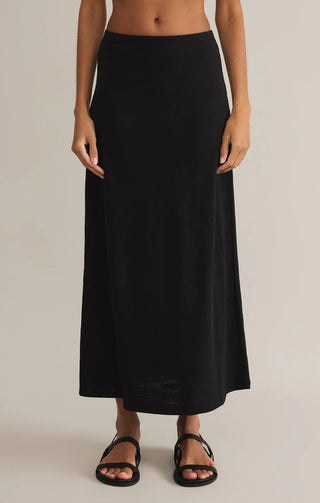 Z Supply | Delavine Textured Midi Skirt Black