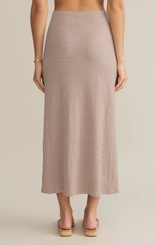 Z Supply | Delavine Textured Midi Skirt Parchment