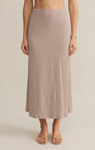 Z Supply | Delavine Textured Midi Skirt Parchment