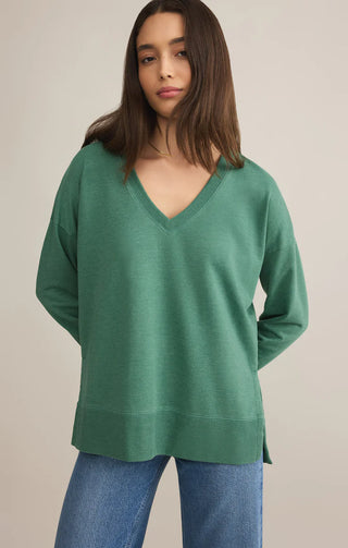 Z SUPPLY | V-Neck Weekender Botanical Green