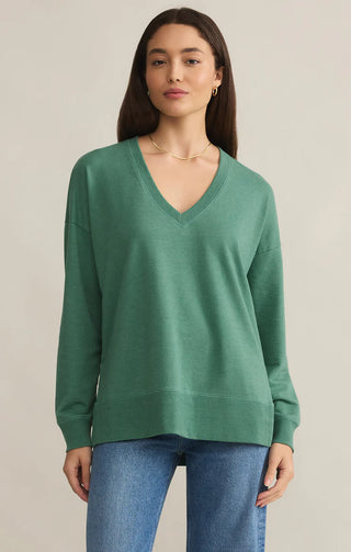 Z SUPPLY | V-Neck Weekender Botanical Green