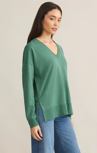 Z SUPPLY | V-Neck Weekender Botanical Green