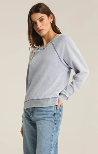 Z SUPPLY Saldana Knit Denim Top W.Indigo