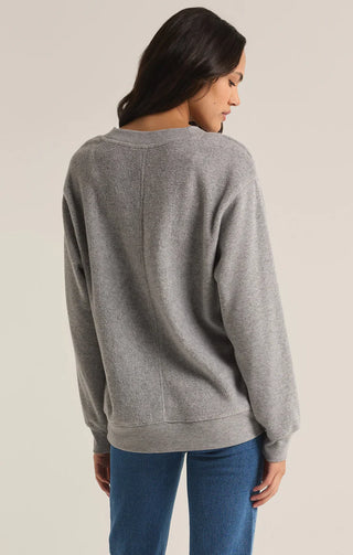 Z Supply | Off The Clock Cozy Sweatshirt Classic Heather Grey