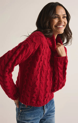 Z Supply | Tied To You Sweater Haute Red