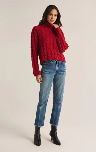 Z Supply | Tied To You Sweater Haute Red