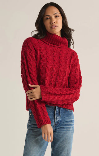 Z Supply | Tied To You Sweater Haute Red