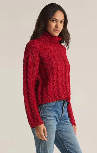 Z Supply | Tied To You Sweater Haute Red