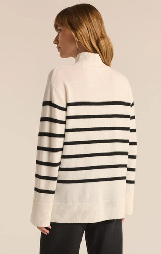 Z Supply | Fin Stripe Sweater Sea Salt