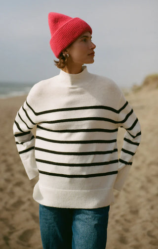 Z Supply | Fin Stripe Sweater Sea Salt