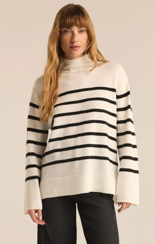 Z Supply | Fin Stripe Sweater Sea Salt