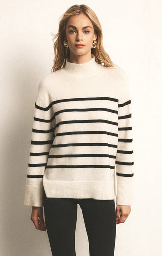 Z Supply | Fin Stripe Sweater Sea Salt