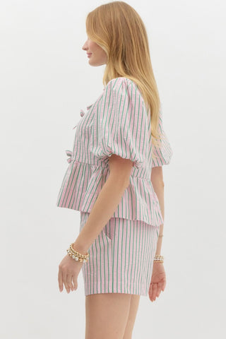 Entro | Yara Striped Bow Set