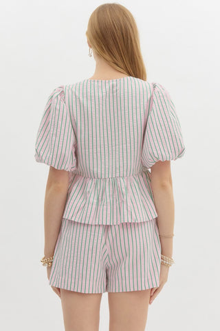 Entro | Yara Striped Bow Set