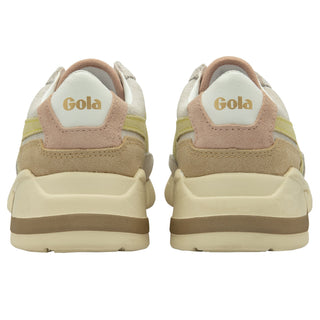 Gola Classics Women's Eclipse Pure Sneakers (White/Lemon/Pearl Pink)