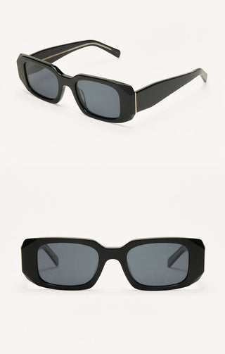 Z Supply | Off Duty Polished Black-Gradient Sunglasses